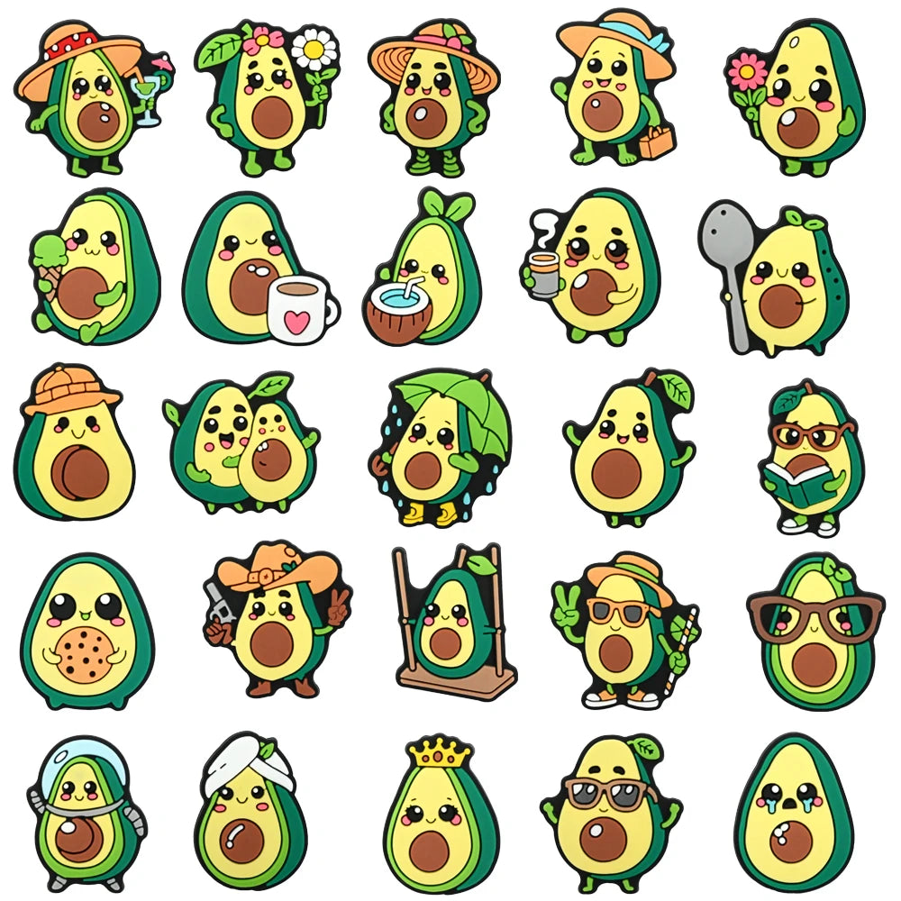Zuecos Pines-Charms de Aguacates