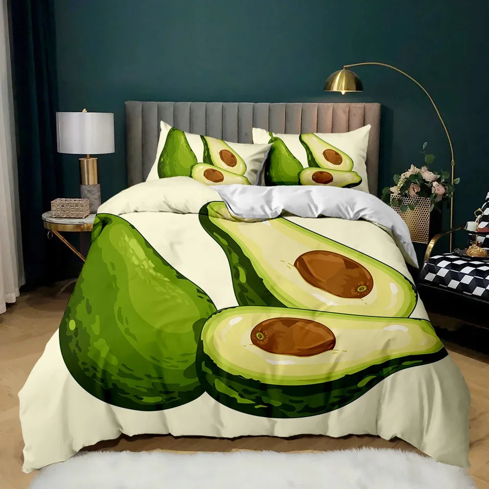 Premium Avocados Duvet Cover
