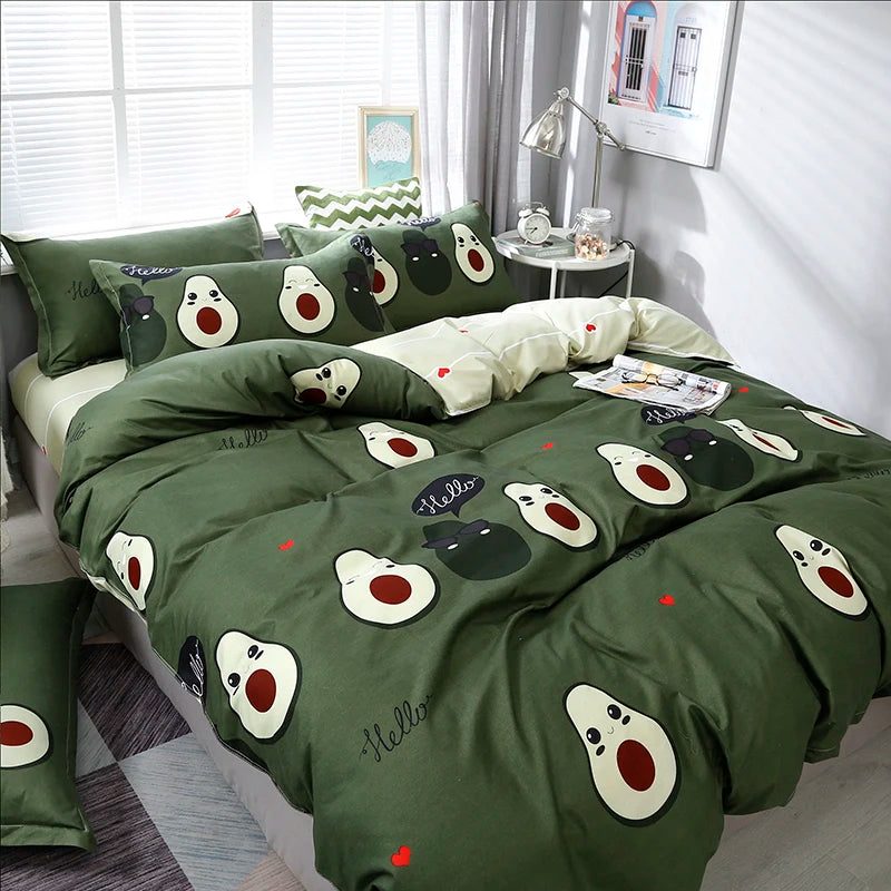 Funny Avocado Duvet Cover