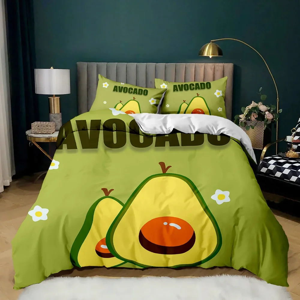 Image of Premium Avocados Duvet Cover