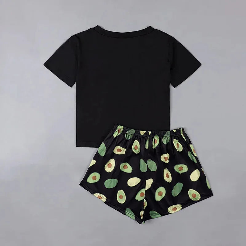 Avocado King Black Pajamas