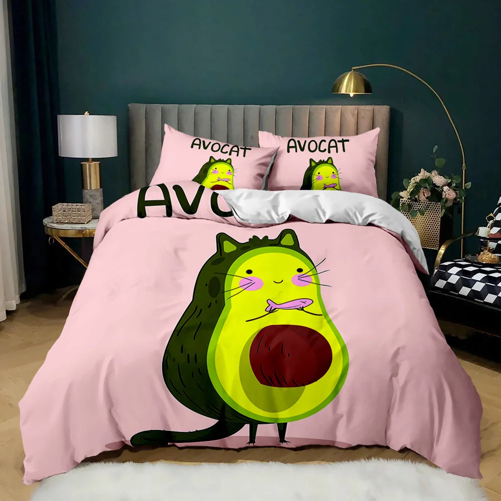 Premium Avocados Duvet Cover