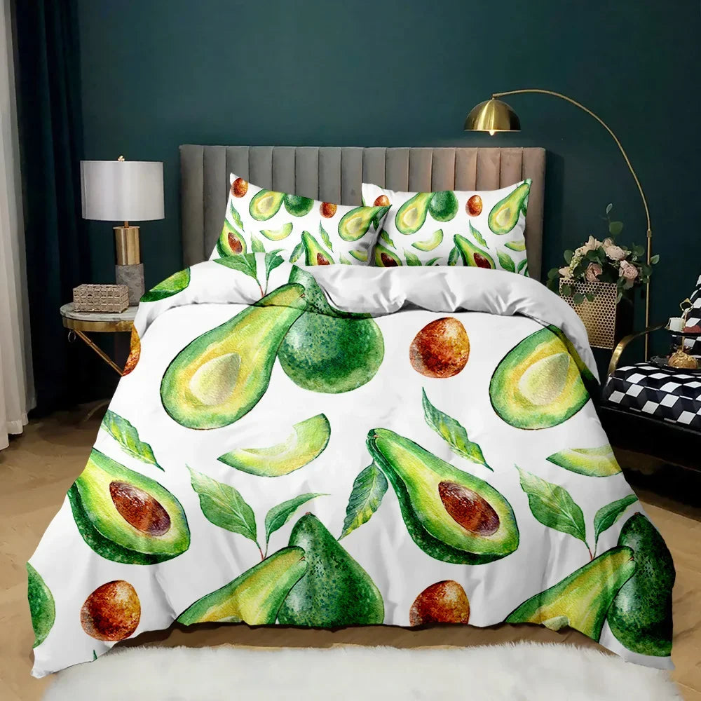 Premium Avocados Duvet Cover
