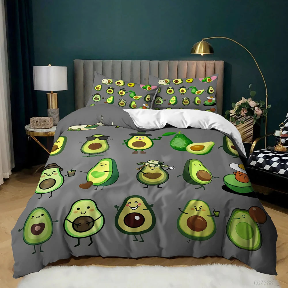 Image of Premium Avocados Duvet Cover