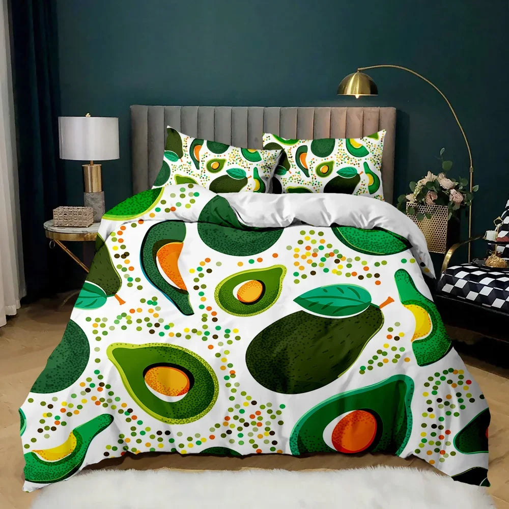 Image of Premium Avocados Duvet Cover