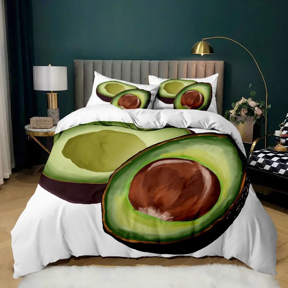 Premium Avocados Duvet Cover