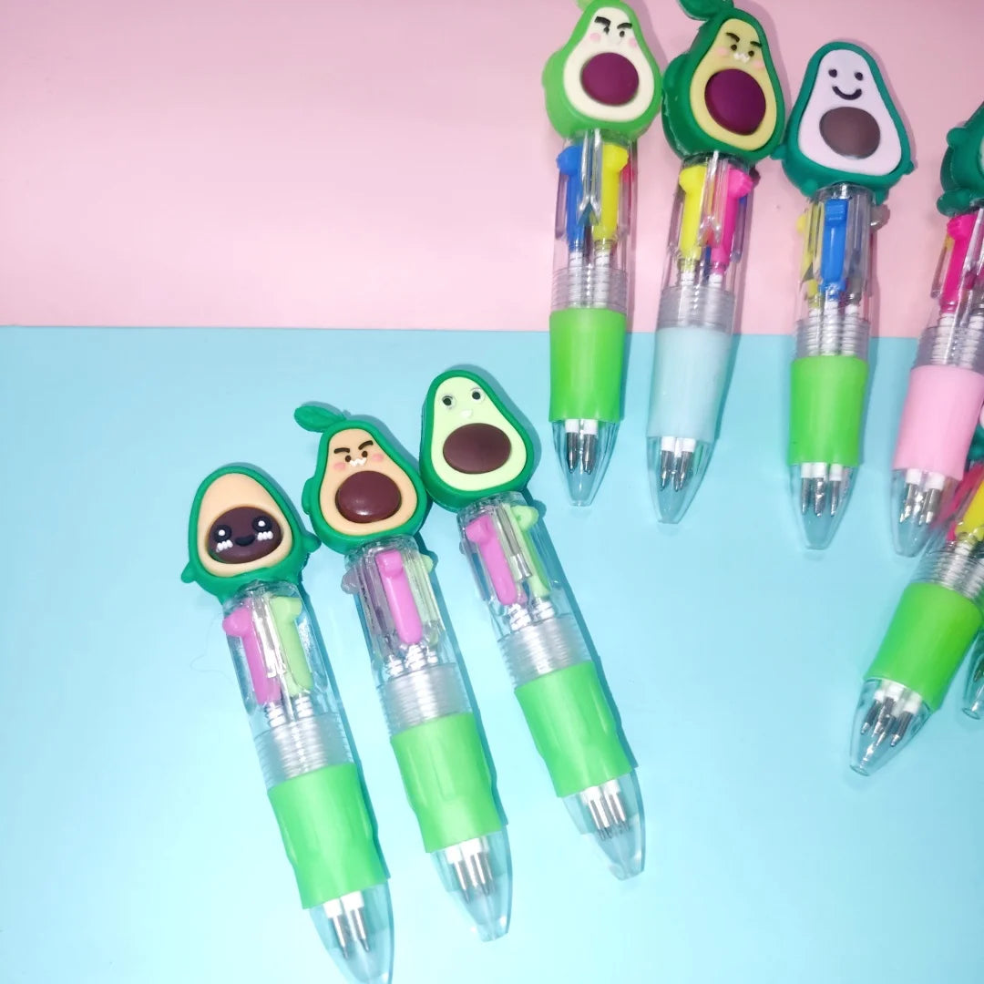 Image of 5 Multicolored Avocado Pens
