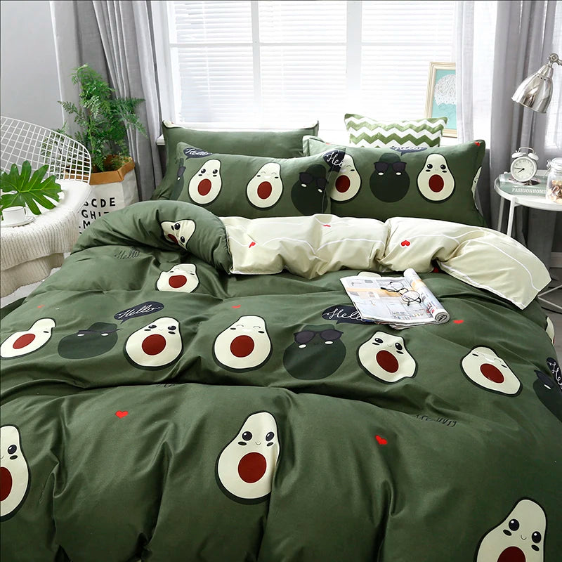 Funny Avocado Duvet Cover
