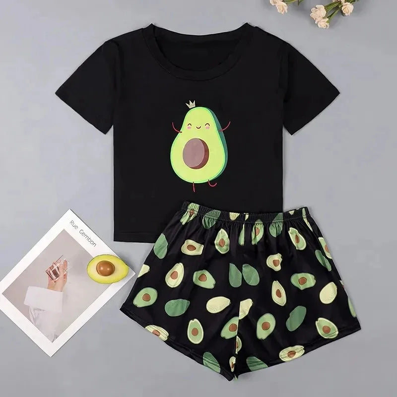 Image of Avocado King Black Pajamas