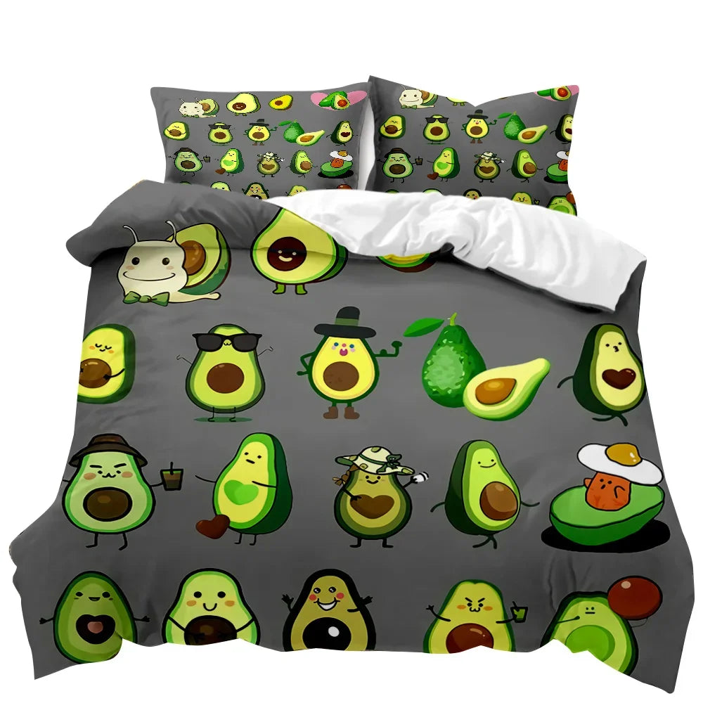 Premium Avocados Duvet Cover