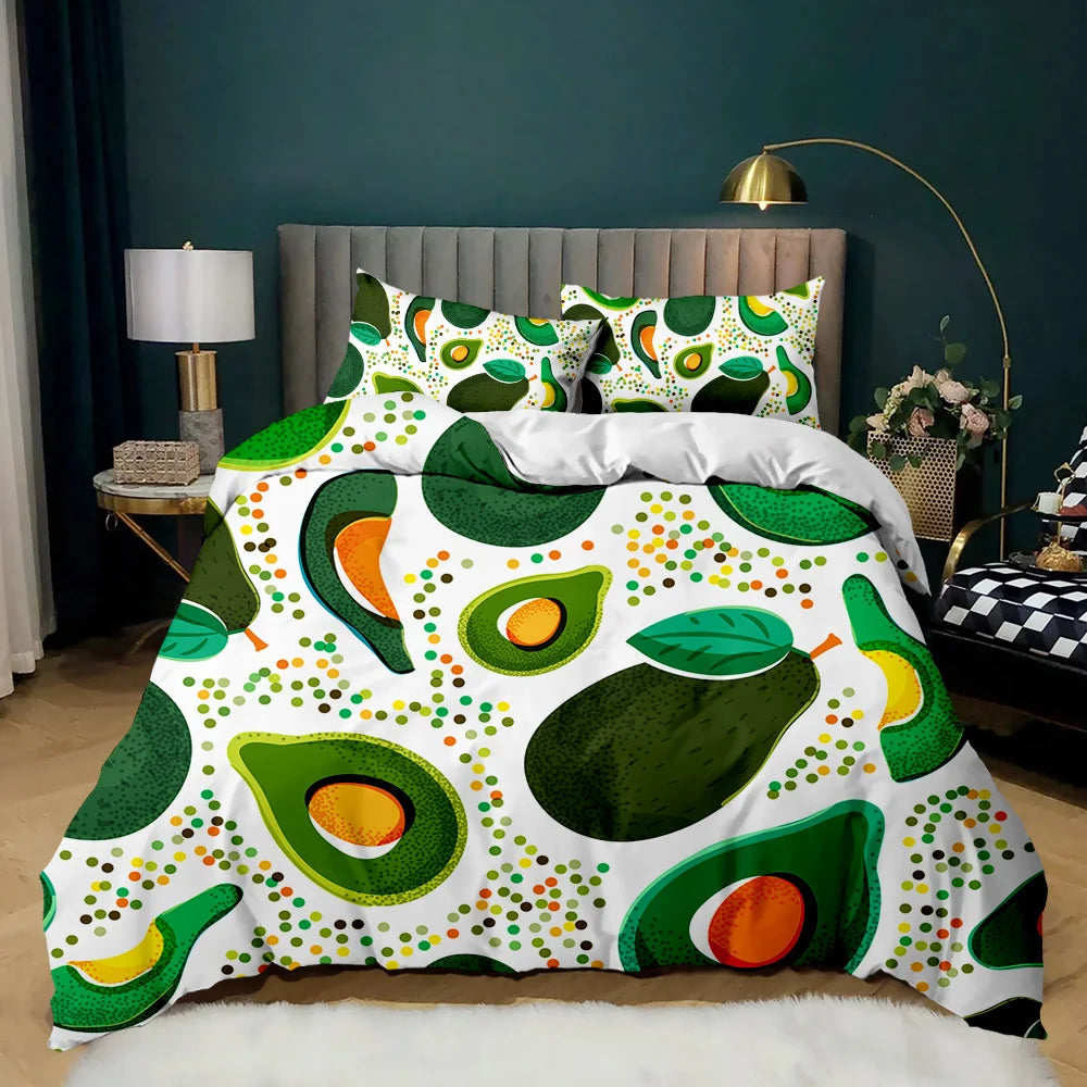 Image of Premium Avocados Duvet Cover
