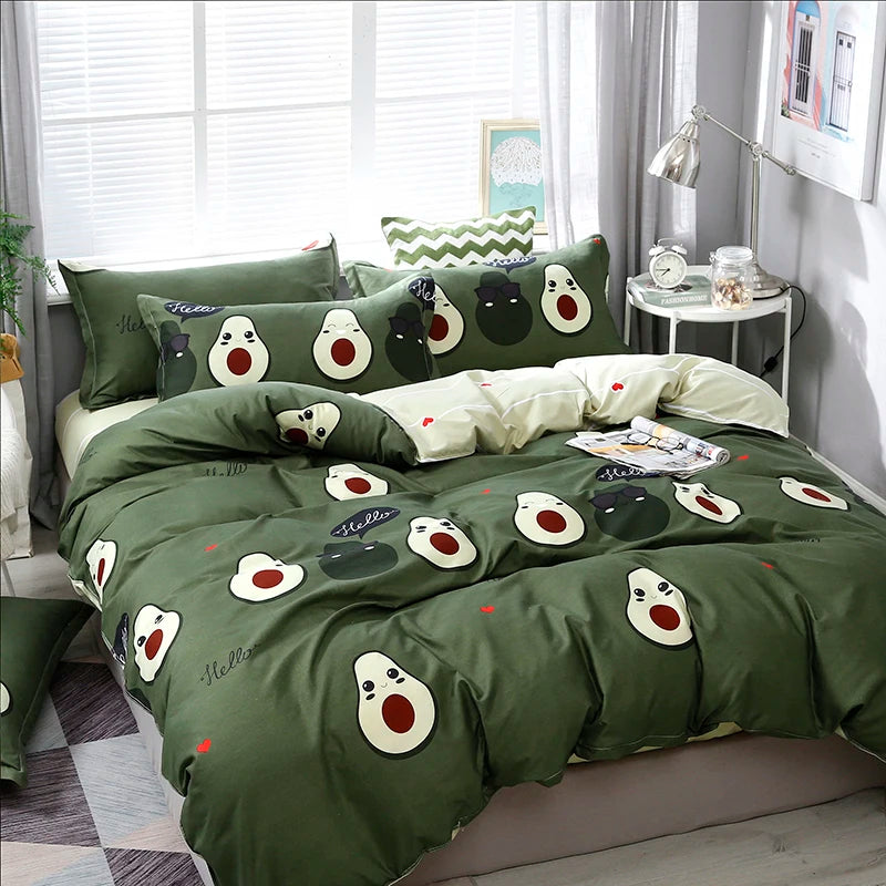 Funny Avocado Duvet Cover