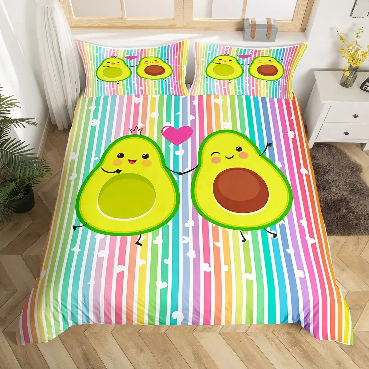 Premium Avocados Duvet Cover