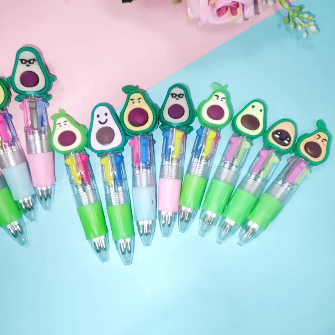 Image of 5 Multicolored Avocado Pens
