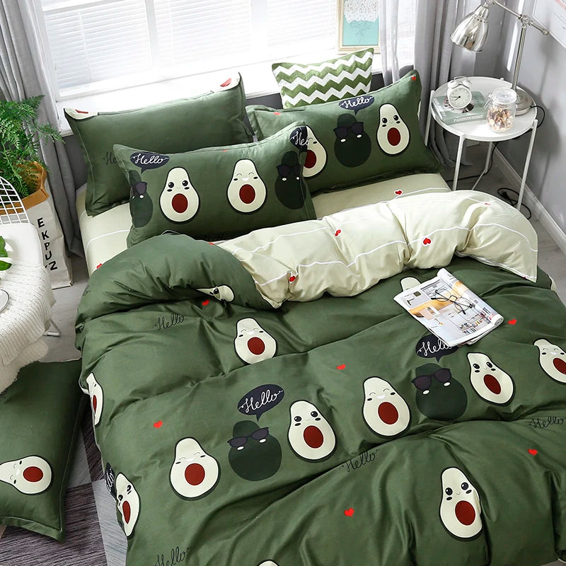 Funny Avocado Duvet Cover