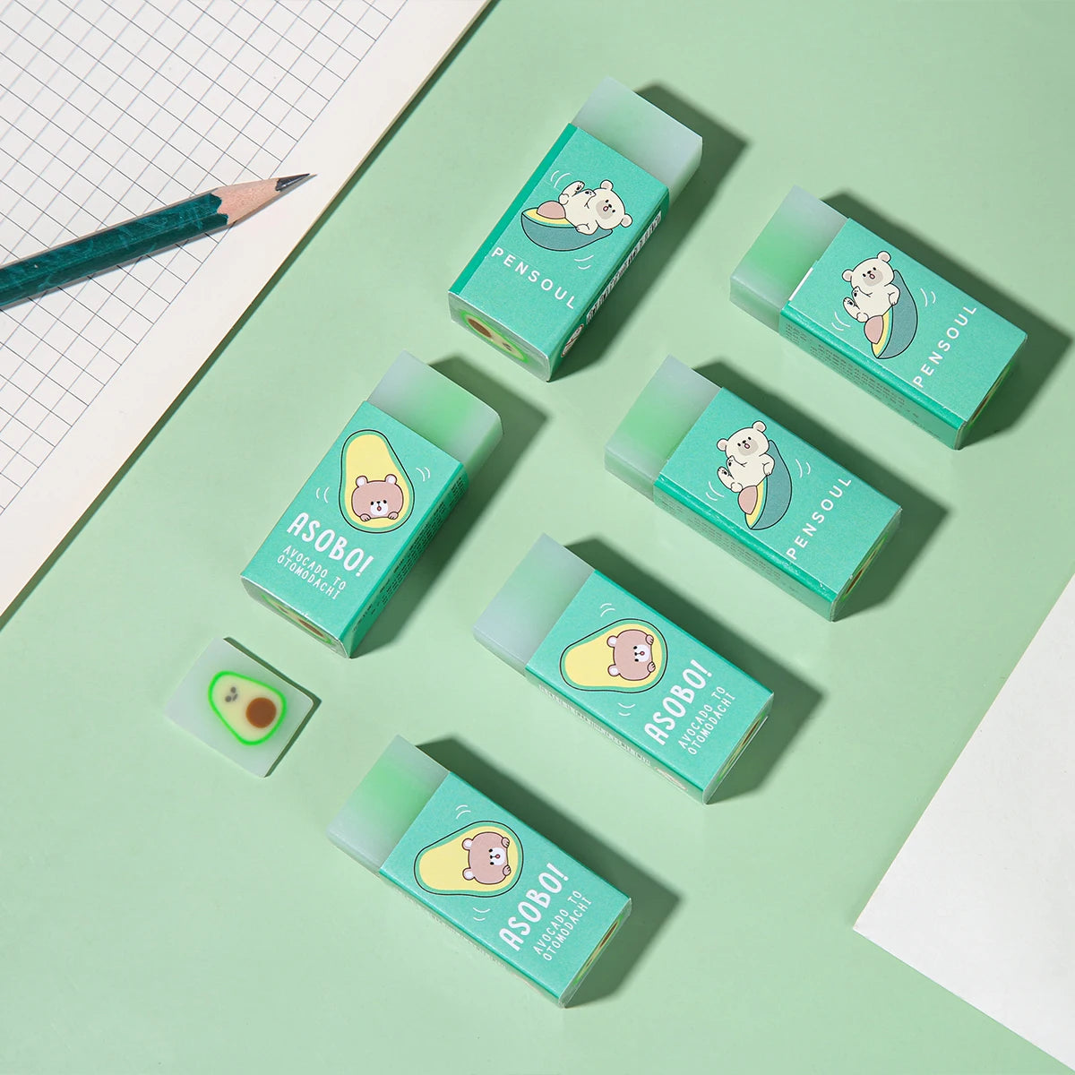 Avocado Erasers (2)