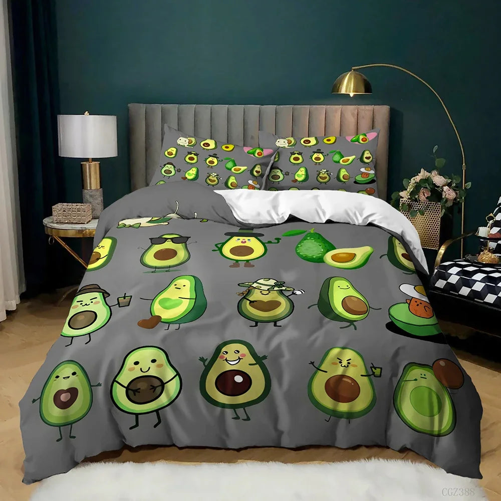 Image of Premium Avocados Duvet Cover