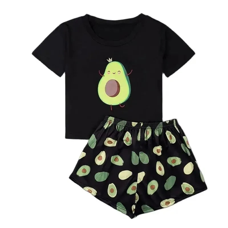 Image of Avocado King Black Pajamas