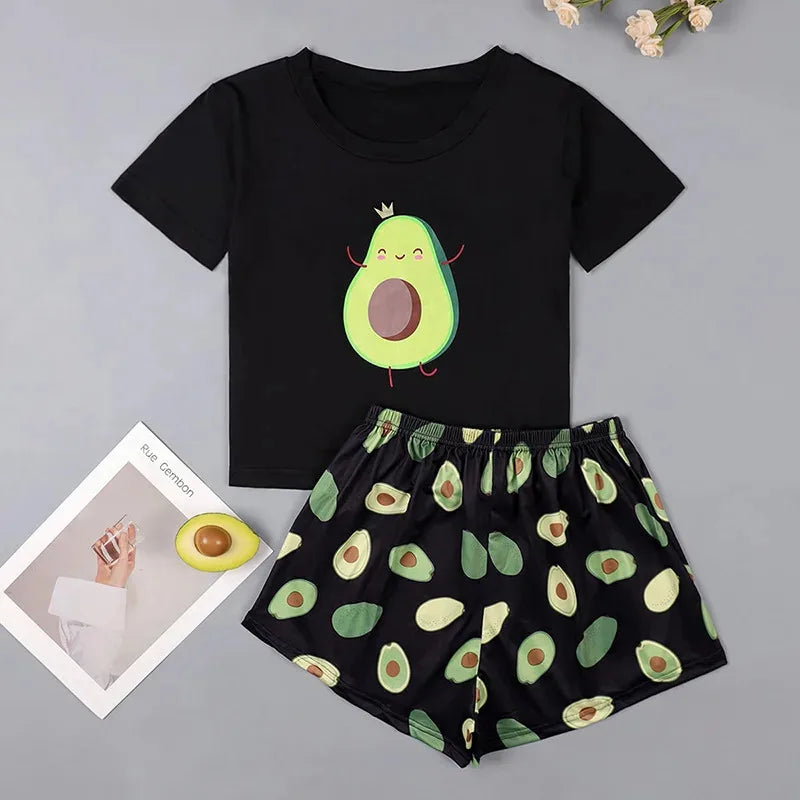 Avocado King Black Pajamas