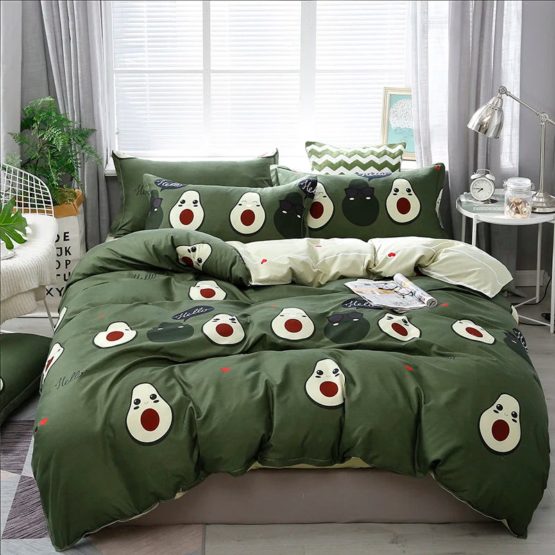 Funny Avocado Duvet Cover