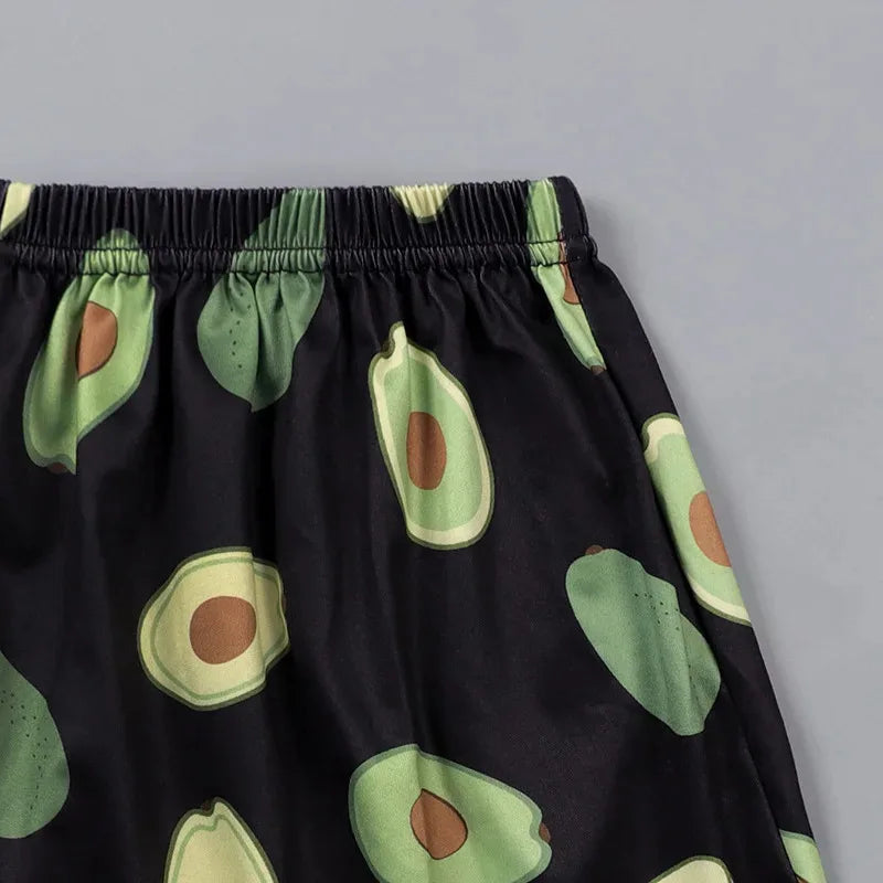 Avocado King Black Pajamas