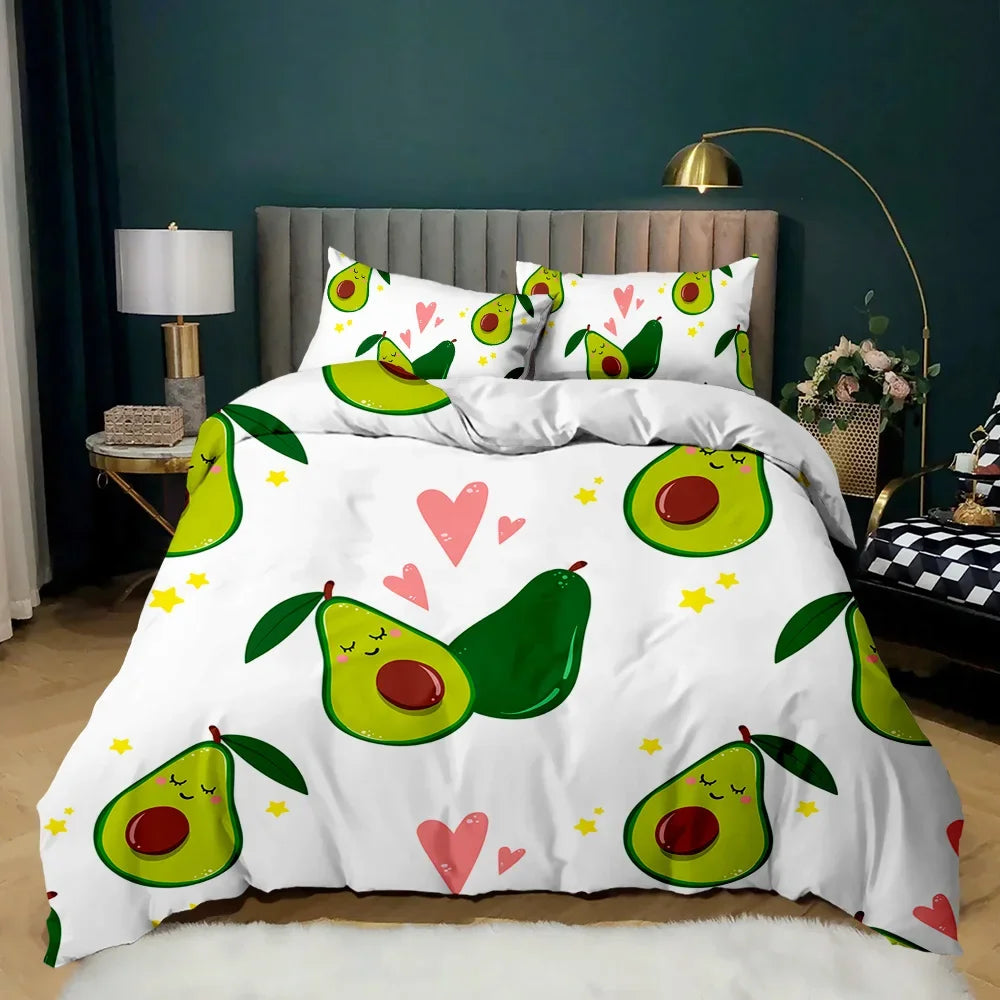 Image of Premium Avocados Duvet Cover